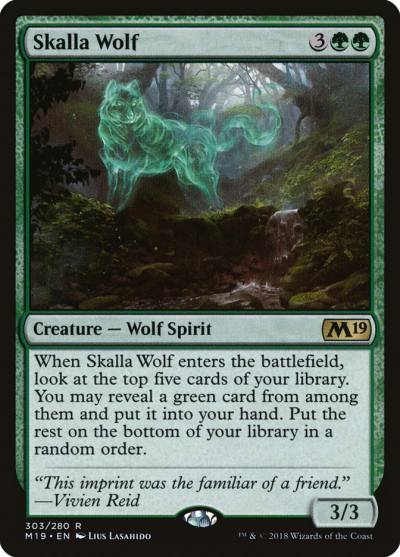 Skalla Wolf 303 Core Set 2019 Magic card