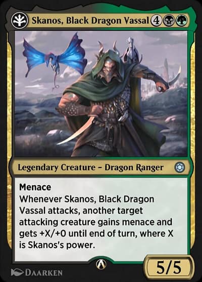 Skanos, Black Dragon Vassal 18b Alchemy Horizons: Baldur's Gate Magic card