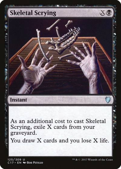 Skeletal Scrying C17-125 Commander 2017 Magic card