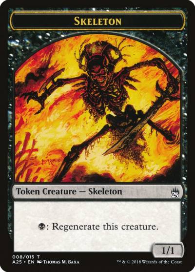 Skeleton TA25-8 Masters 25 Tokens Magic card
