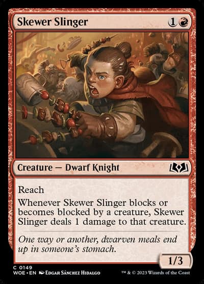 Skewer Slinger 149 Wilds of Eldraine Magic card