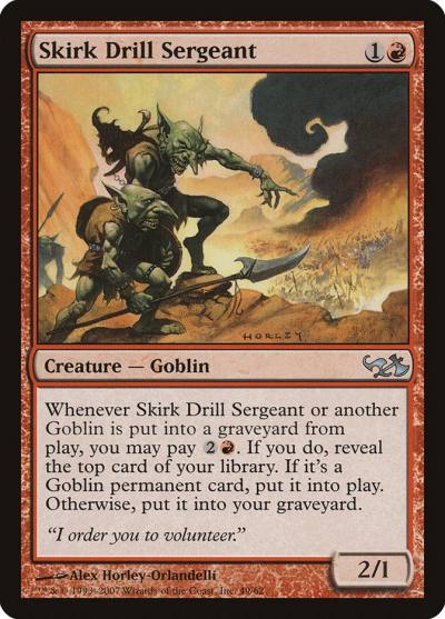 Skirk Drill Sergeant DD1-49 Duel Decks: Elves vs. Goblins Magic card