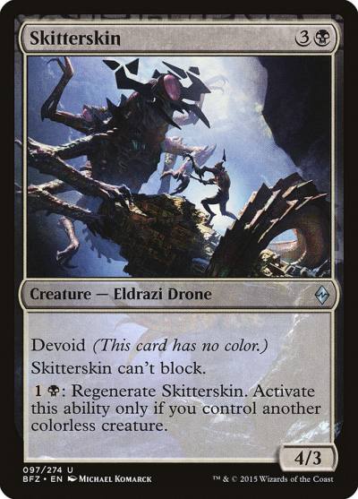 Skitterskin 97 Battle for Zendikar Magic card
