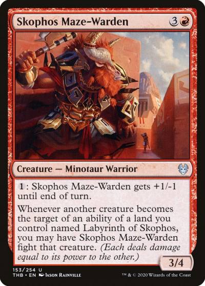 Skophos Maze-Warden 153 Theros Beyond Death Magic card