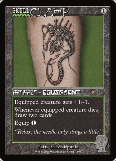 Skullclamp SLD-1663 Secret Lair Drop Magic card