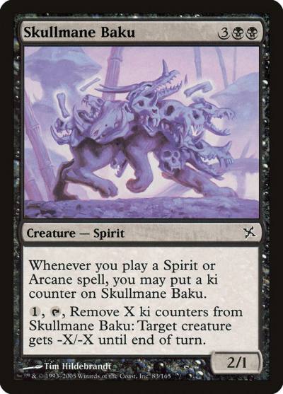 Skullmane Baku 83 Betrayers of Kamigawa Magic card