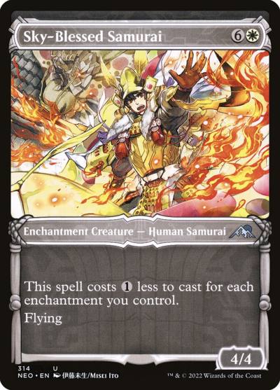 Sky-Blessed Samurai NEO-314 Kamigawa: Neon Dynasty Magic card