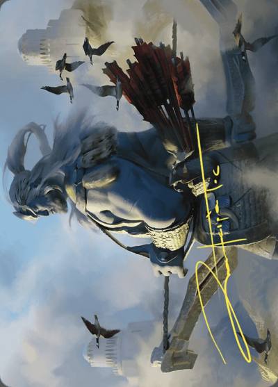 Skybeast Tracker // Skybeast Tracker AWOE-27 Wilds of Eldraine Art Series Magic card
