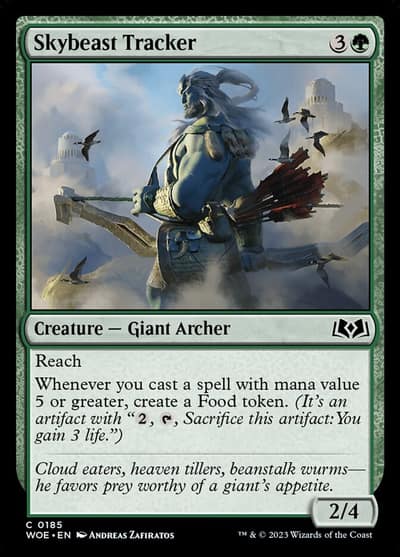 Skybeast Tracker 185 Wilds of Eldraine Magic card