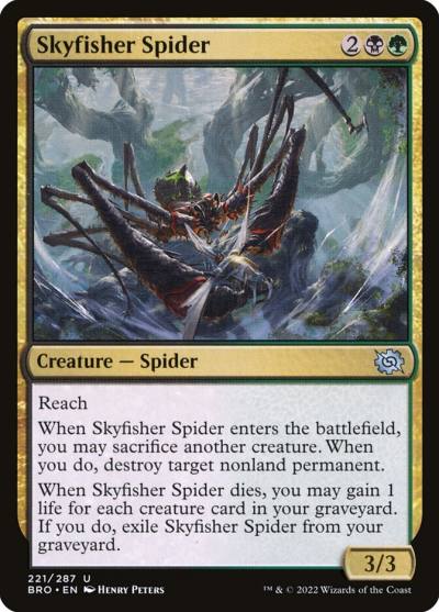Skyfisher Spider BRO-221 The Brothers' War Magic card
