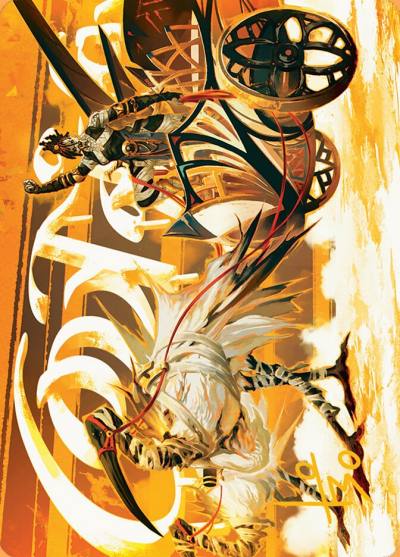 Skyseer's Chariot // Skyseer's Chariot ADFT-35 Aetherdrift Art Series Magic card