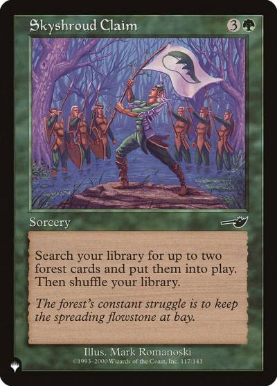 Skyshroud Claim PLST-NEM-117 The List Magic card