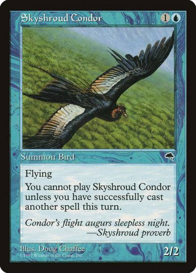 Skyshroud Condor TMP-88 Tempest Magic card