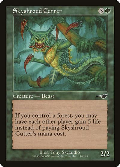 Skyshroud Cutter 118 Nemesis Magic card