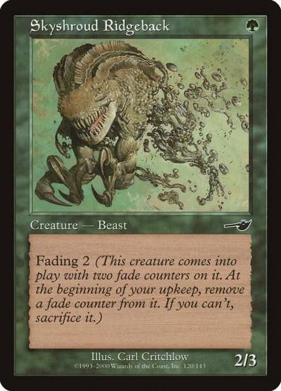 Skyshroud Ridgeback 120 Nemesis Magic card