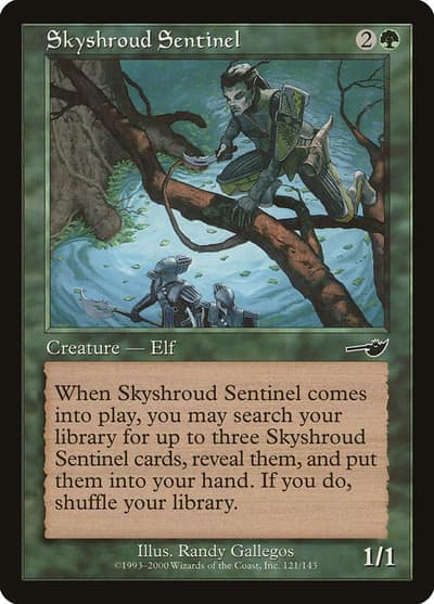 Skyshroud Sentinel 121 Nemesis Magic card