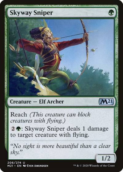 Skyway Sniper 206 Core Set 2021 Magic card