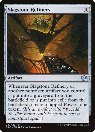 Slagstone Refinery BRO-243 The Brothers' War Magic card