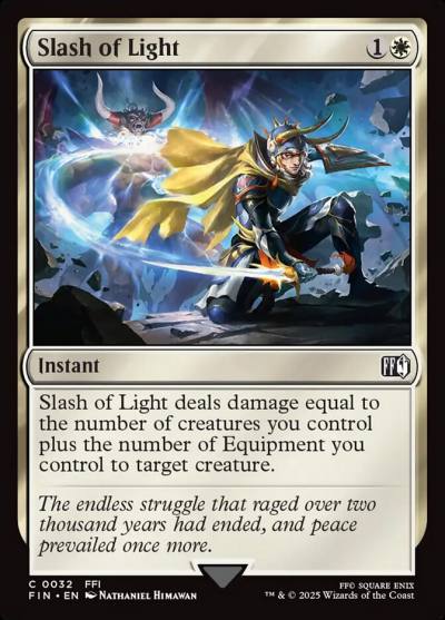 Slash of Light FIN-32 Final Fantasy Magic card