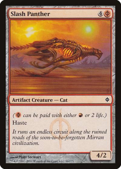 Slash Panther 96 New Phyrexia Magic card