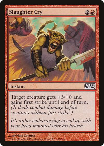 Slaughter Cry M12-155 Magic 2012 Magic card