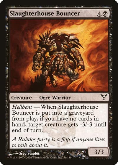 Slaughterhouse Bouncer 54 Dissension Magic card