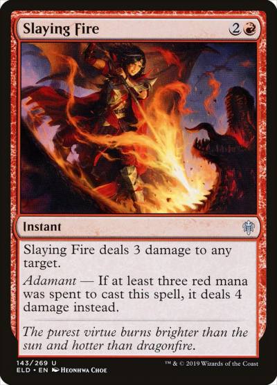 Slaying Fire ELD-143 Throne of Eldraine Magic card