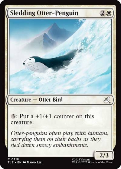 Sledding Otter-Penguin TLE-218 Avatar: The Last Airbender Eternal Magic card