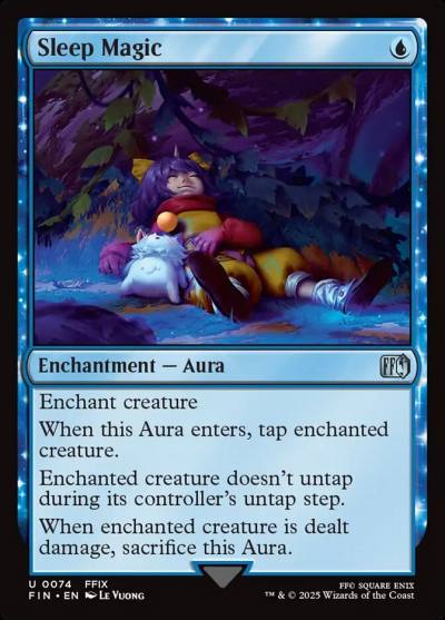 Sleep Magic FIN-74 Final Fantasy Magic card