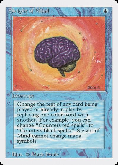 Sleight of Mind 3ED-81 Revised Edition Magic card