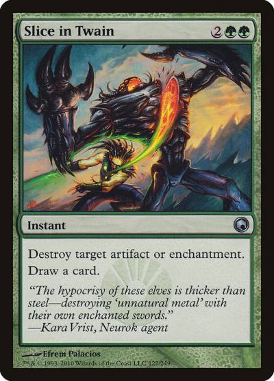 Slice in Twain SOM-127 Scars of Mirrodin Magic card