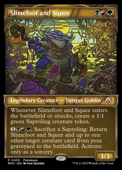 Slimefoot and Squee MOC-450 March of the Machine Commander Magic card