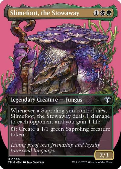 Slimefoot, the Stowaway CMM-686 Commander Masters Magic card