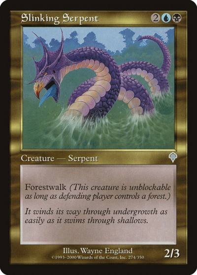 Slinking Serpent 274 Invasion Magic card