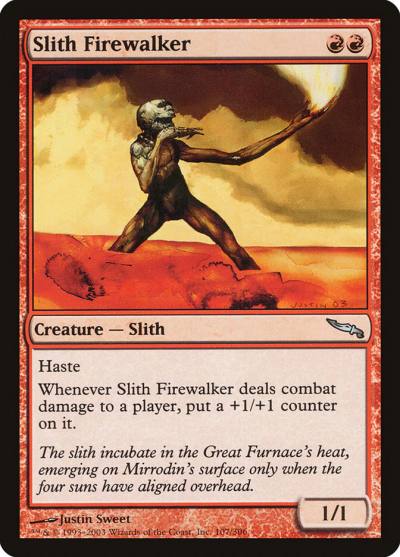 Slith Firewalker MRD-107 Mirrodin Magic card