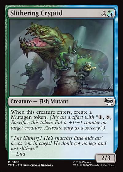 Slithering Cryptid 168 Teenage Mutant Ninja Turtles Magic card