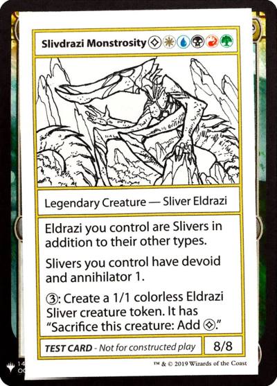 Slivdrazi Monstrosity CMB1-102 Mystery Booster Playtest Cards 2019 Magic card