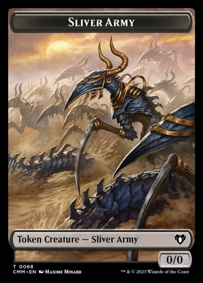 Sliver Army TCMM-68 Commander Masters Tokens Magic card