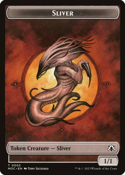 Sliver TMOC-2 March of the Machine Commander Tokens Magic card