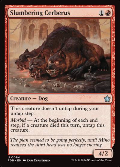 Slumbering Cerberus FDN-94 Foundations Magic card