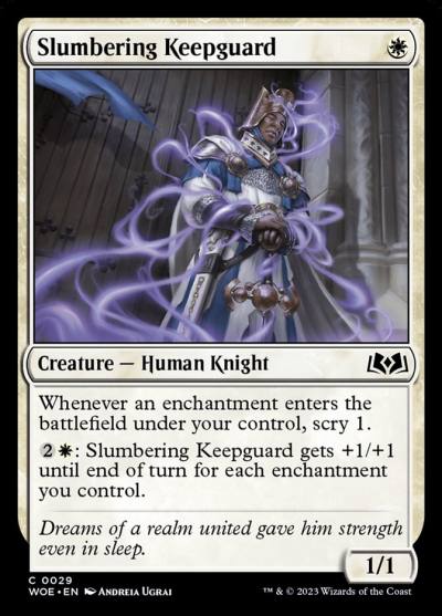 Slumbering Keepguard WOE-29 Wilds of Eldraine Magic card