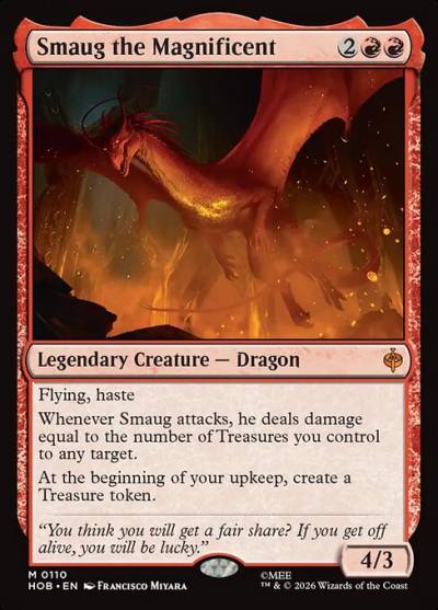 Smaug the Magnificent HOB-110 The Hobbit Magic card