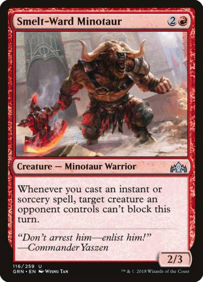 Smelt-Ward Minotaur 116 Guilds of Ravnica Magic card