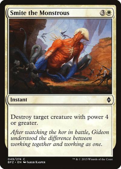 Smite the Monstrous BFZ-49 Battle for Zendikar Magic card