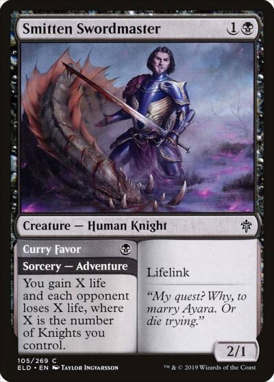 Smitten Swordmaster // Curry Favor ELD-105 Throne of Eldraine Magic card