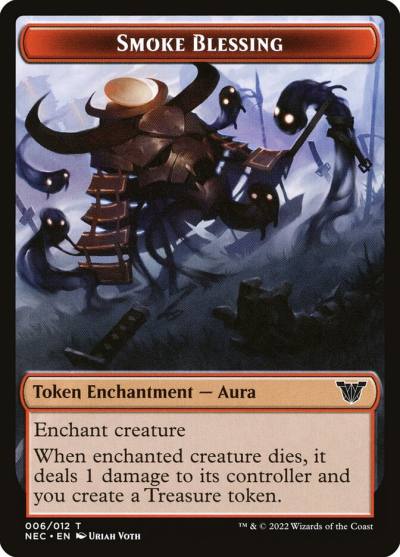 Smoke Blessing TNEC-6 Neon Dynasty Commander Tokens Magic card