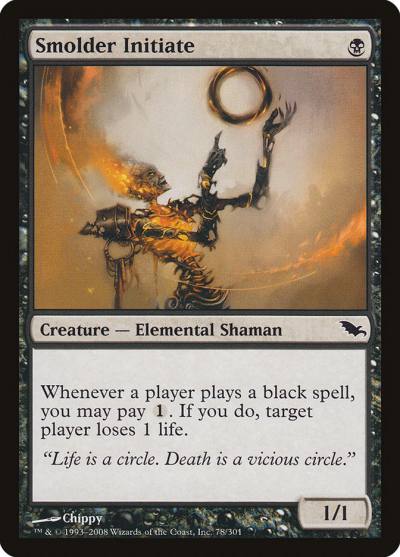 Smolder Initiate 78 Shadowmoor Magic card