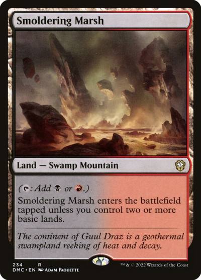Smoldering Marsh DMC-234 Dominaria United Commander Magic card