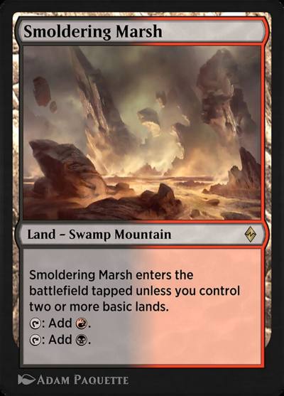 Smoldering Marsh EA3-22 Explorer Anthology 3 Magic card