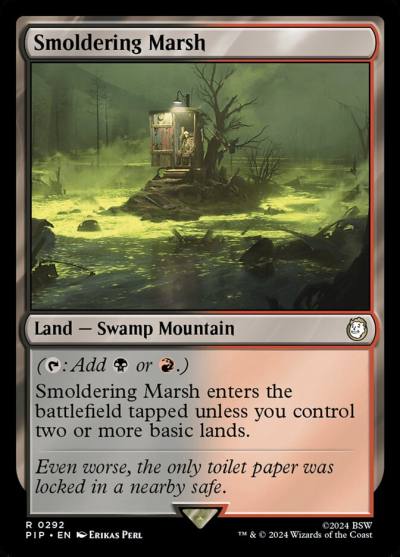 Smoldering Marsh PIP-292 Fallout Magic card